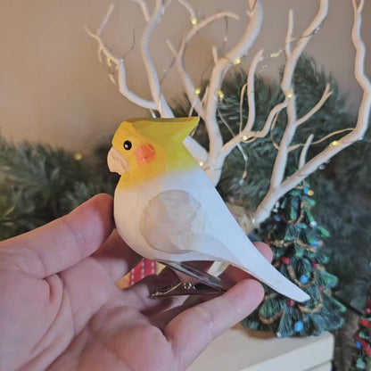 Cockatiel Clip-on Bird Ornament