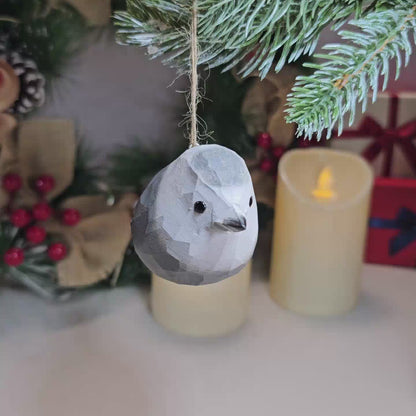 Canada Jay Wooden Hanging Christmas Tree Ornament