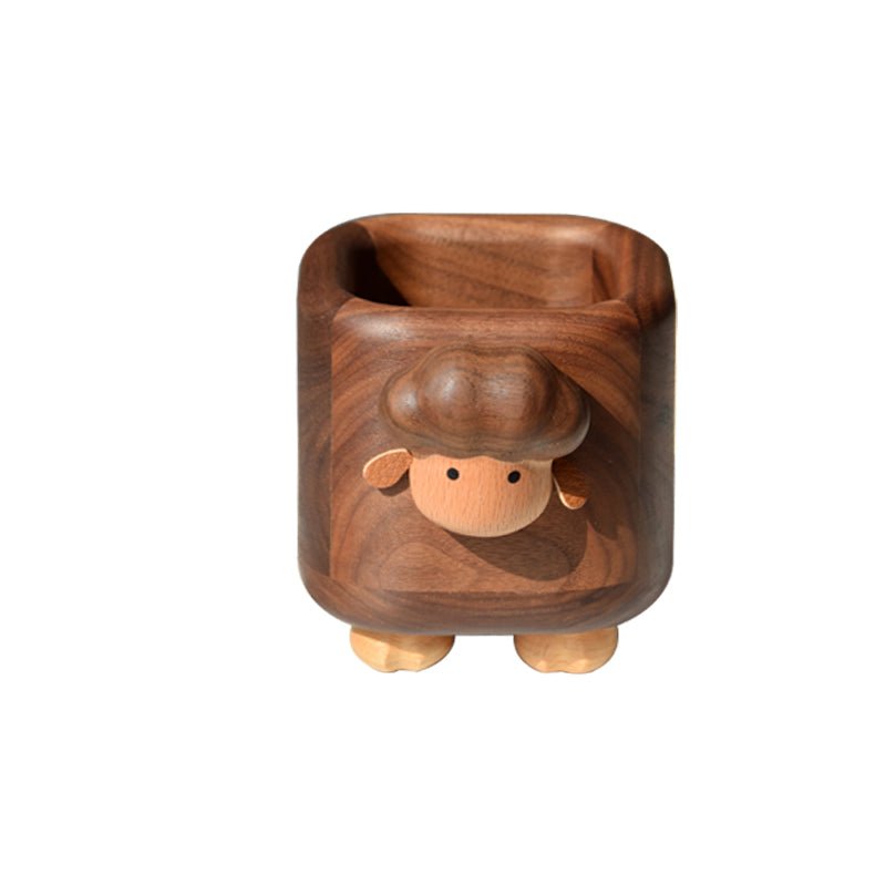 Sheep Creative Pen Holder - The Perfect Quirky Desk Companion - Wooden Islands