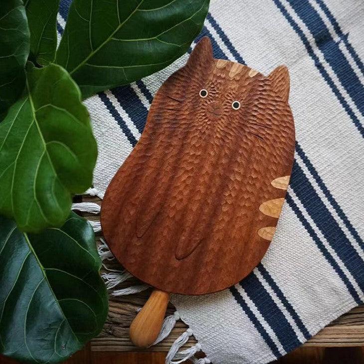 Totoro Breadboard with handle Hand Carved Wooden - Wooden Islands