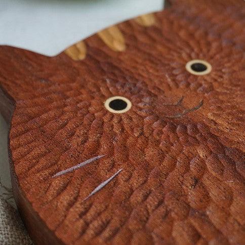 Totoro Breadboard with handle Hand Carved Wooden - Wooden Islands