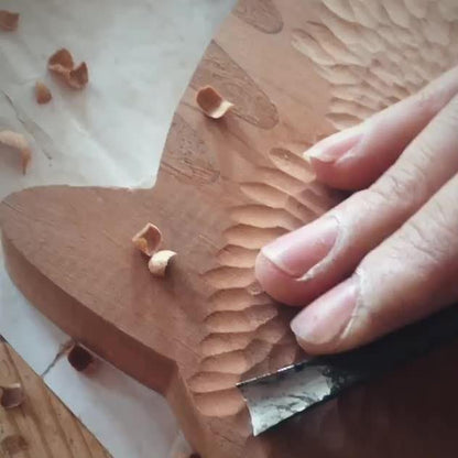 Totoro Breadboard with handle Hand Carved Wooden - Wooden Islands