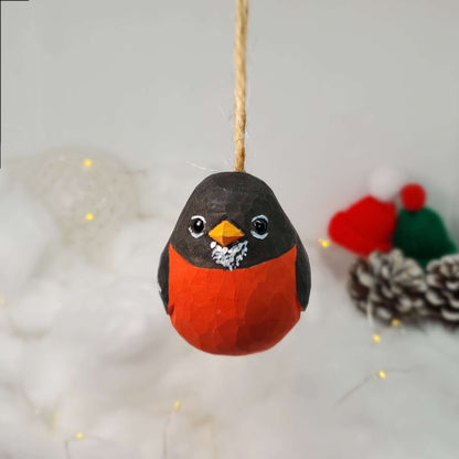 America Robin bird Hanging Ornaments - Wooden Islands