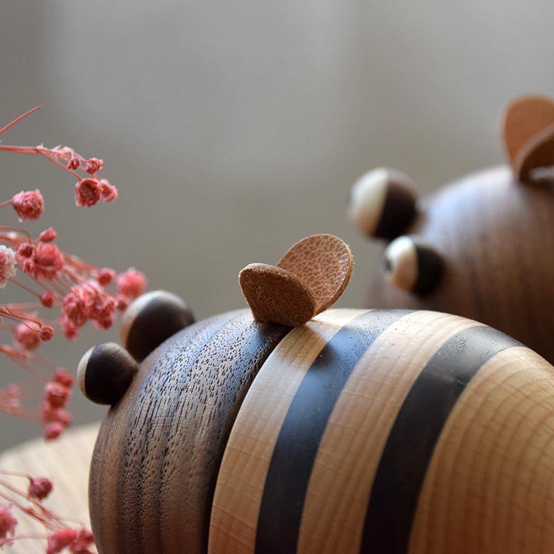 Bee Toothpick Holder Wooden Handmade Table Decorations - Wooden Islands