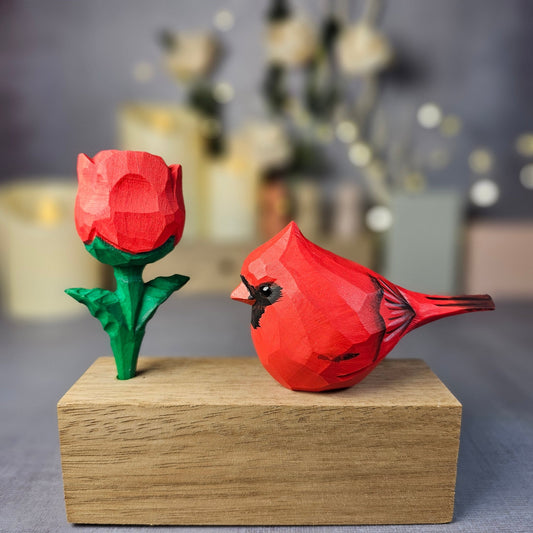 Hand-carved and Painted Bird Figurines for Home Decor – Wooden Islands