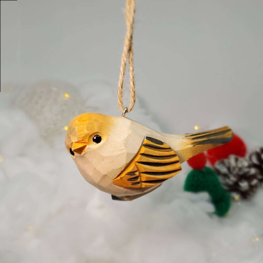 Chubby Bird Hanging Holiday Ornaments - Wooden Islands
