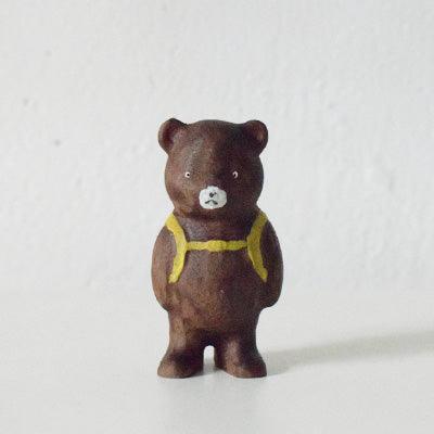 Family Bear Figurines | Hand Carved Painted Wooden Animal Home Decor sculpture ornaments - Wooden Islands