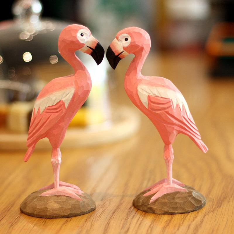 Vintage Pink Onyx Sculpture, Pair of Birds Hand-carved Pink Stone Figurines  