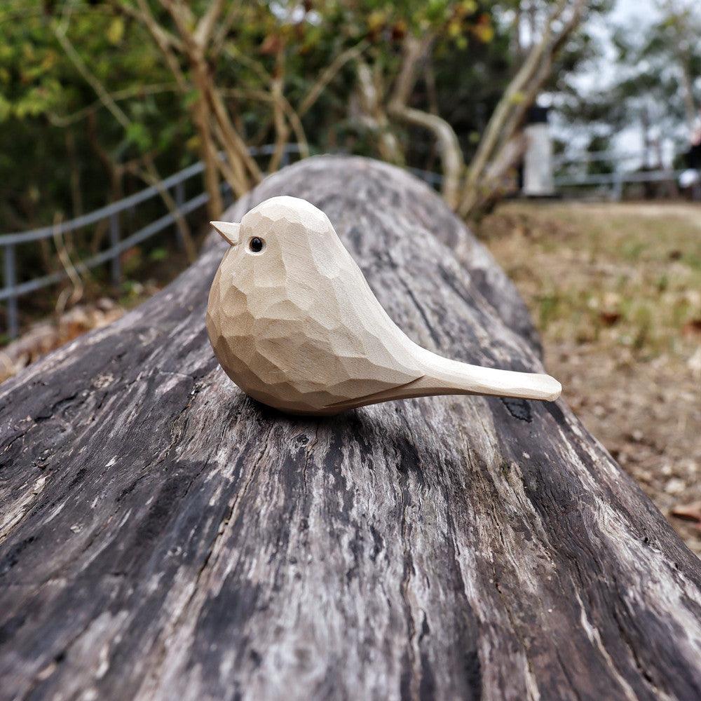 Hand Carved Wooden Bird Unpainted - Wooden Islands