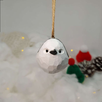 Long-tailed tit Hanging Ornaments - Wooden Islands