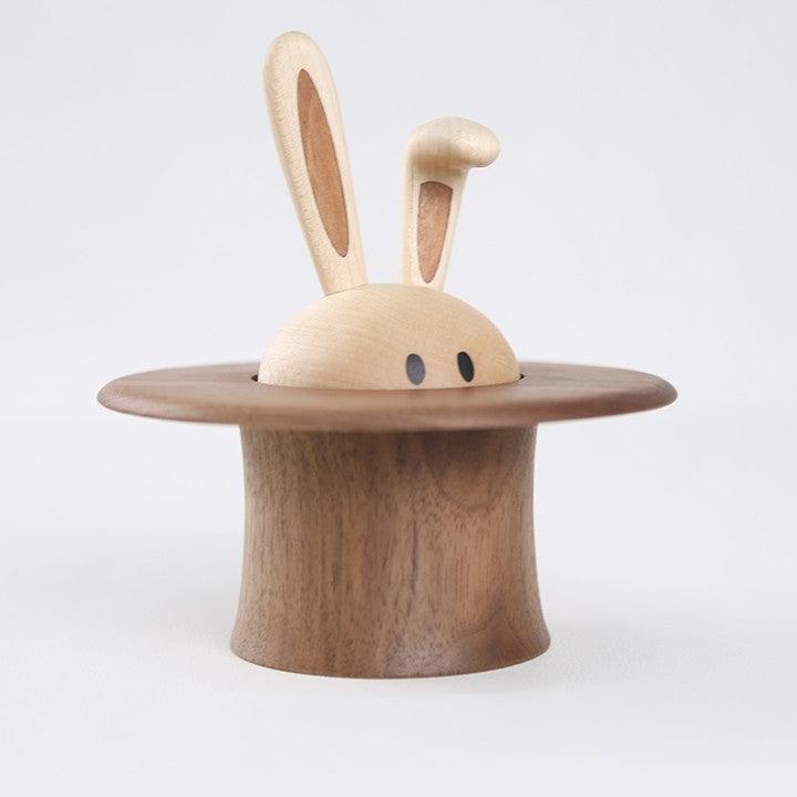 Magician Rabbit Music Boxes Handmade Wooden - Wooden Islands