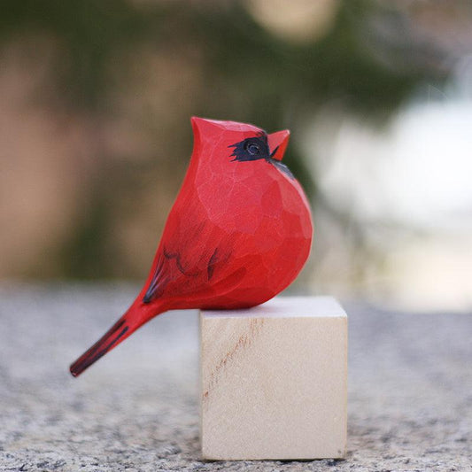 Hand-Carved Wooden Bird Figurines Feathered Collection – Wooden Islands