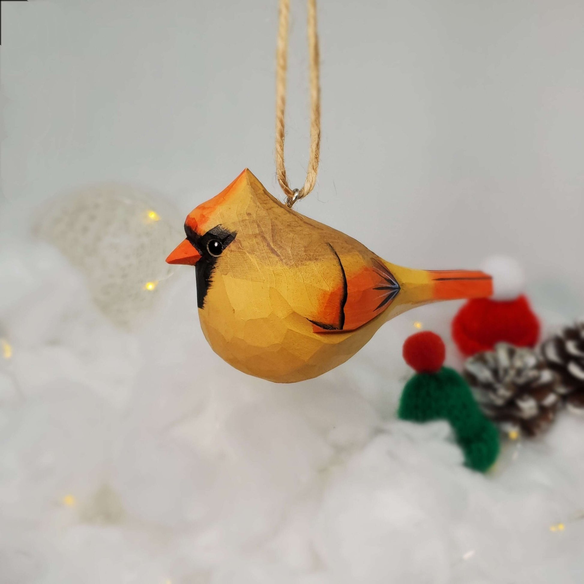 Northern Cardinal Female Ornaments - Wooden Islands