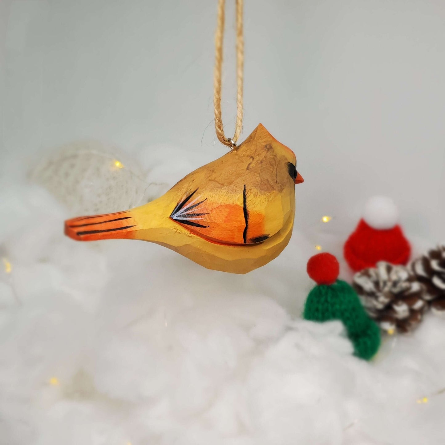 Northern Cardinal Female Ornaments - Wooden Islands