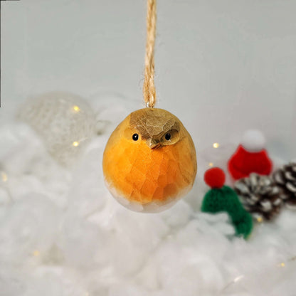 Robin Bird Hanging Ornaments - Wooden Islands