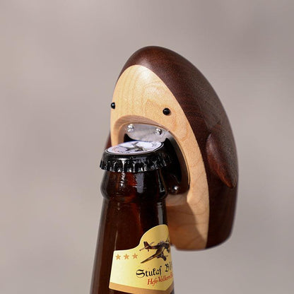 Shark shaped Creative Bottle Opener Wooden Handmade - Wooden Islands