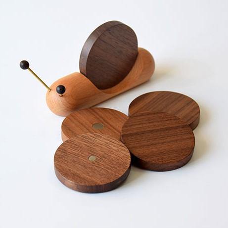 Snail Coaster set Wooden Handmade Home Decor Products - Wooden Islands