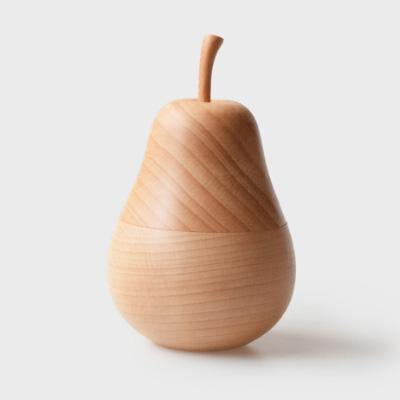 Toothpick holder Handmade Wooden Pear Table Decoration - Wooden Islands