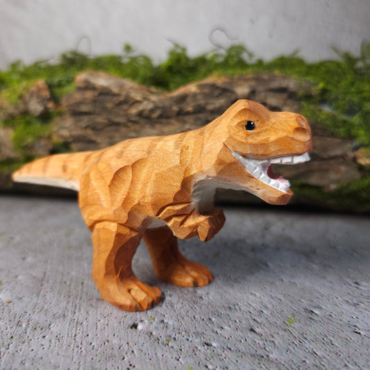 Tyrannosaurus Rex Figurine - Wooden Islands