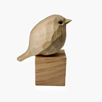 U001 Unfinished Wood bird statues - Wooden Islands