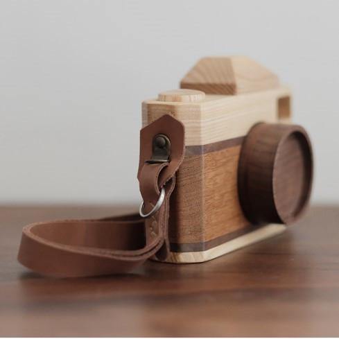 Wooden Camera Handcrafted Wood Retro Camera Décor Gifts-DC - Wooden Islands